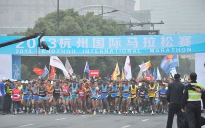杭州馬拉松昨日開跑 德國選手打破非洲壟斷奪冠